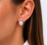Orecchini Cianfrone Gioielli Donna in Oro Perla 10 Ct OROR-31-198 - OROR-31-198